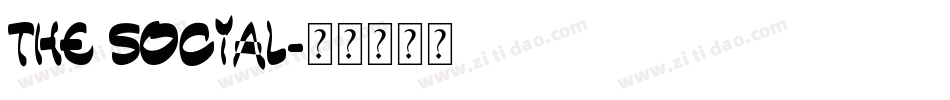 THE SOCIAL字体转换